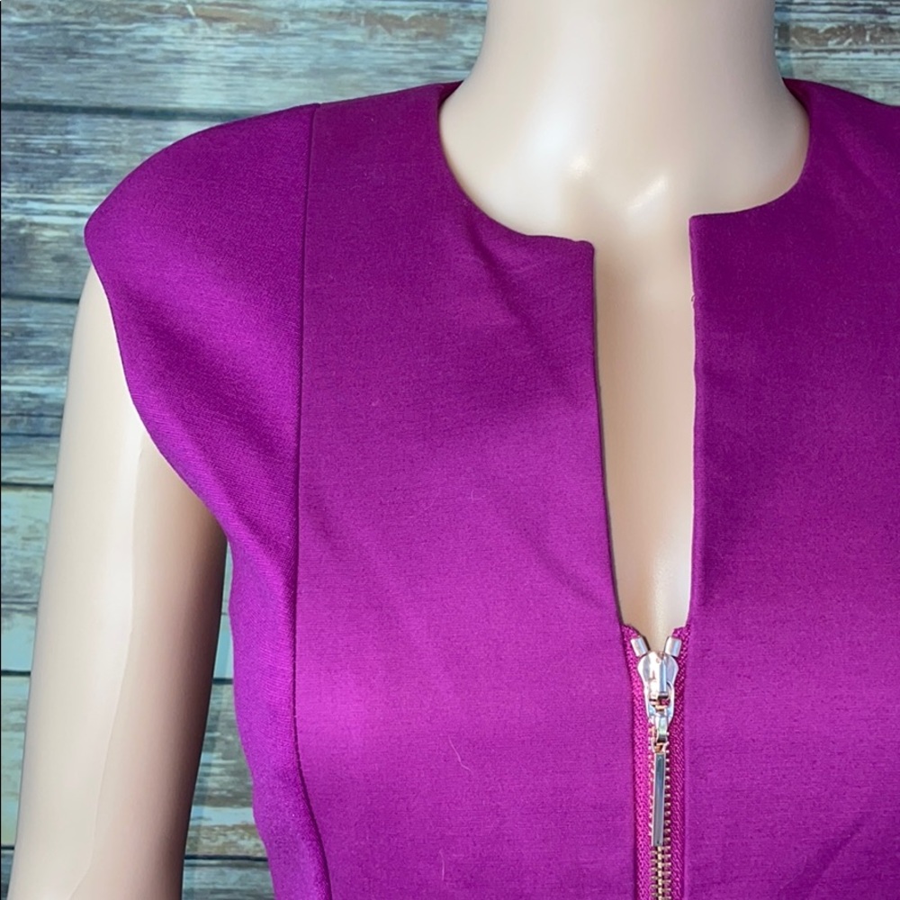 Ted Baker Fuchsia Kwyli Structured Zip Peplum Dre… - image 7